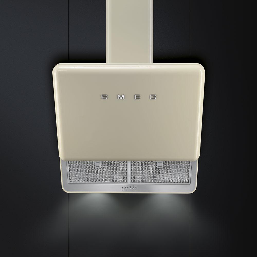 Odtahový komín k odsavačům par, 50´s style, k modelům KFAB75, krémová