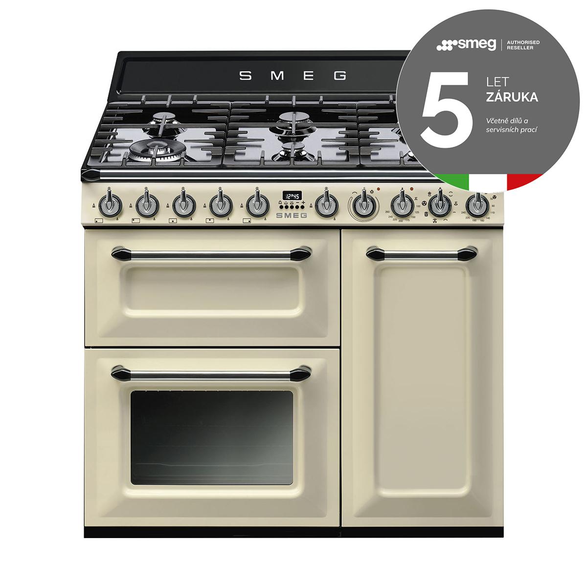 Varné centrum s plynovou varnou deskou a 3 troubami, TR93, 90 x 60 cm, šedá