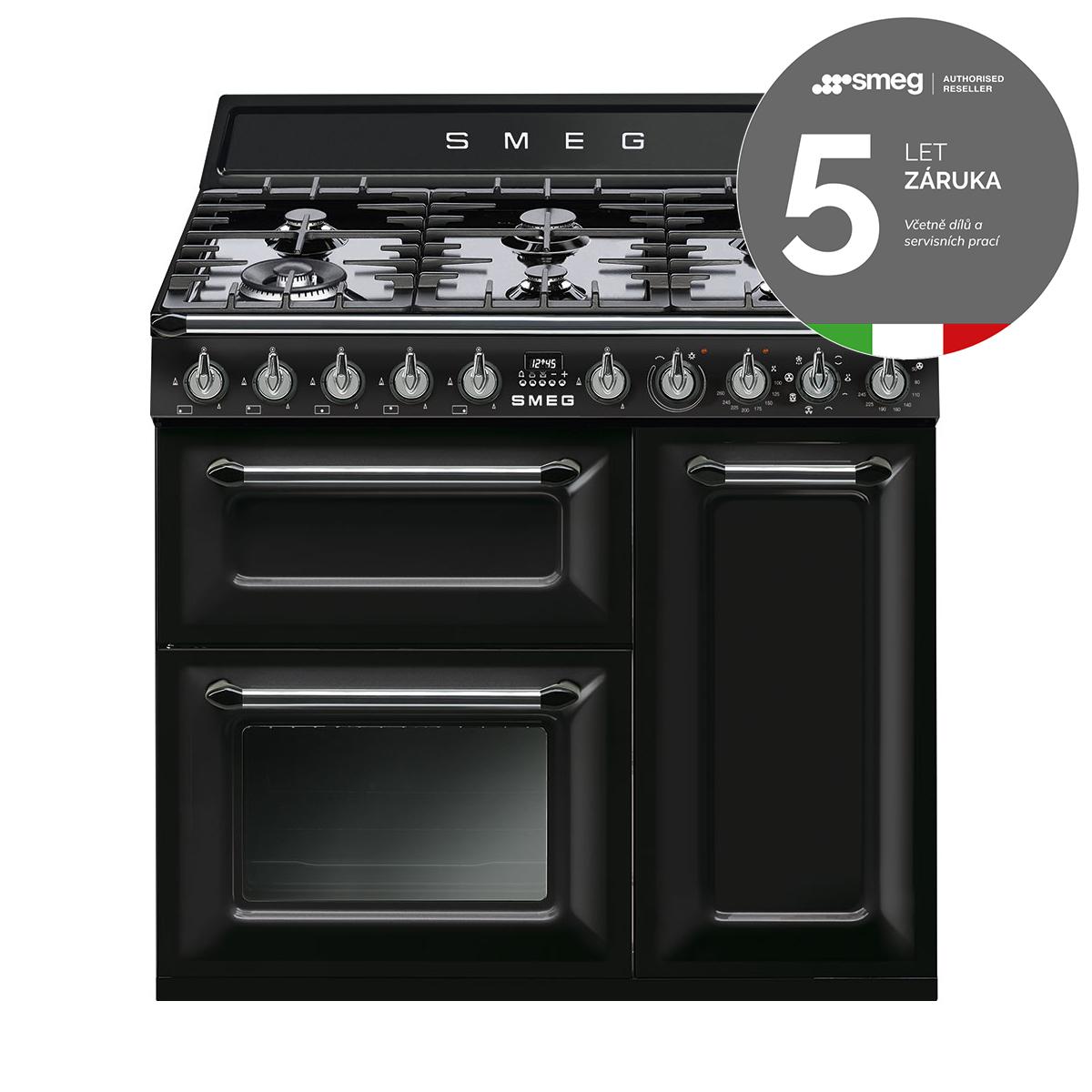 Varné centrum s plynovou varnou deskou a 3 troubami, TR93, 90 x 60 cm, šedá