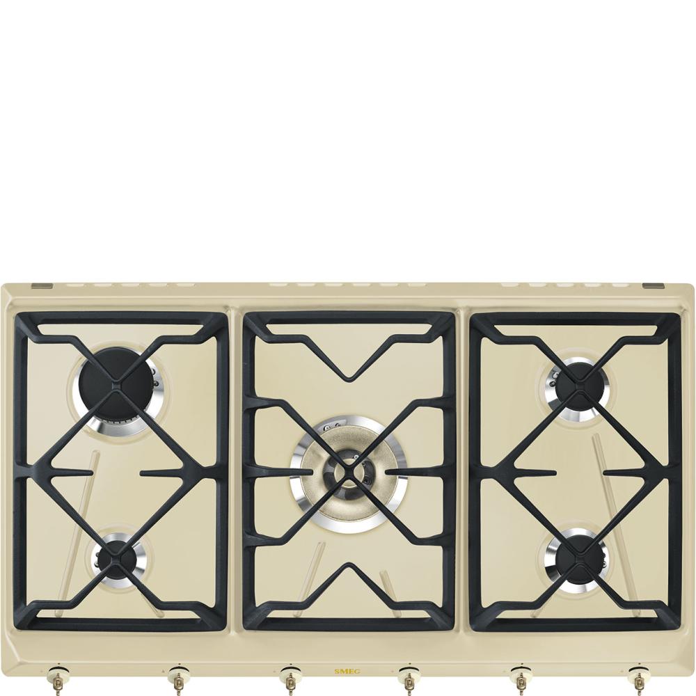 Plynová varná deska s 5 varnými zónami, 90 cm, SRV896, černá