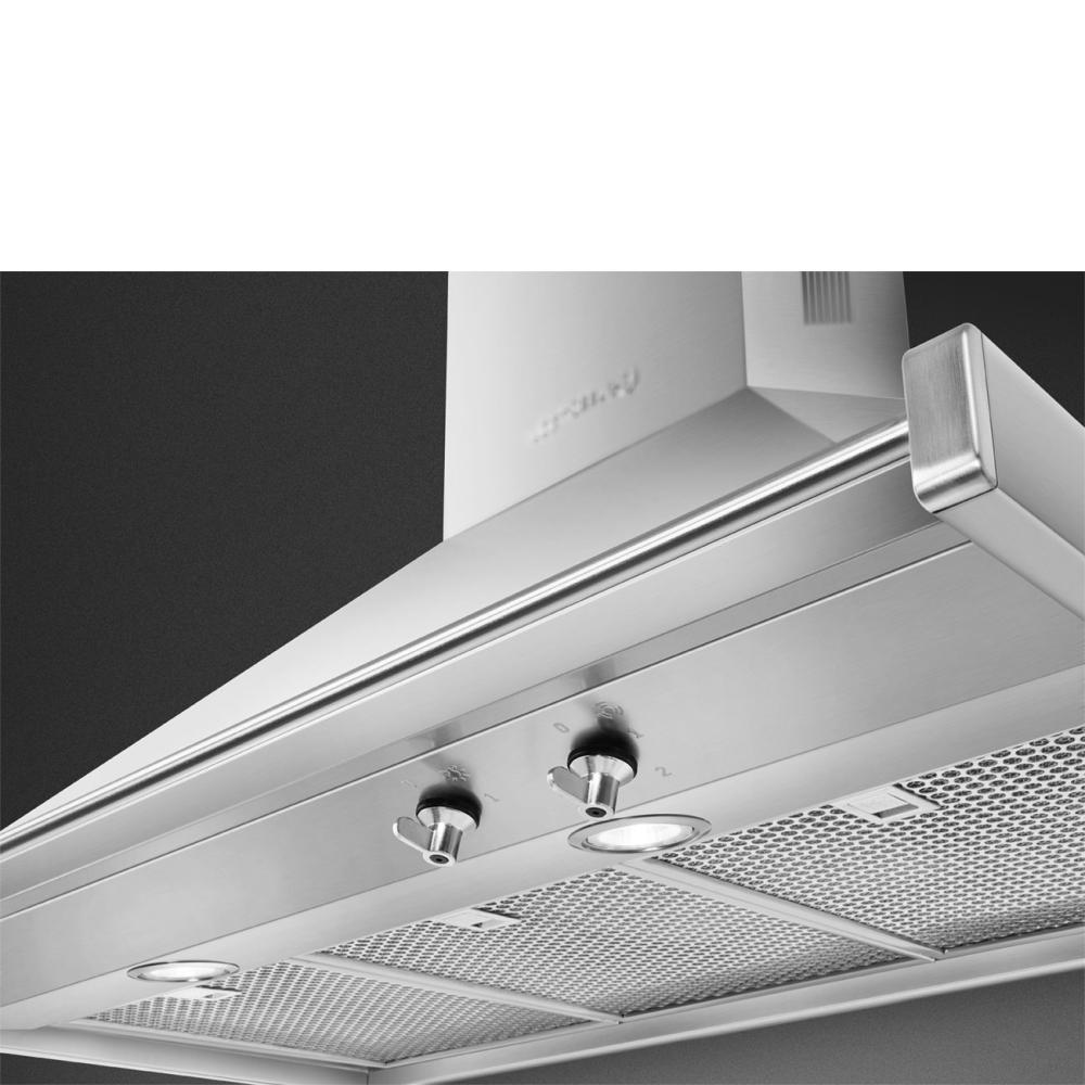 Nástěnný odsavač par Classic, 90 cm se 3 tukovými filtry, nerezová