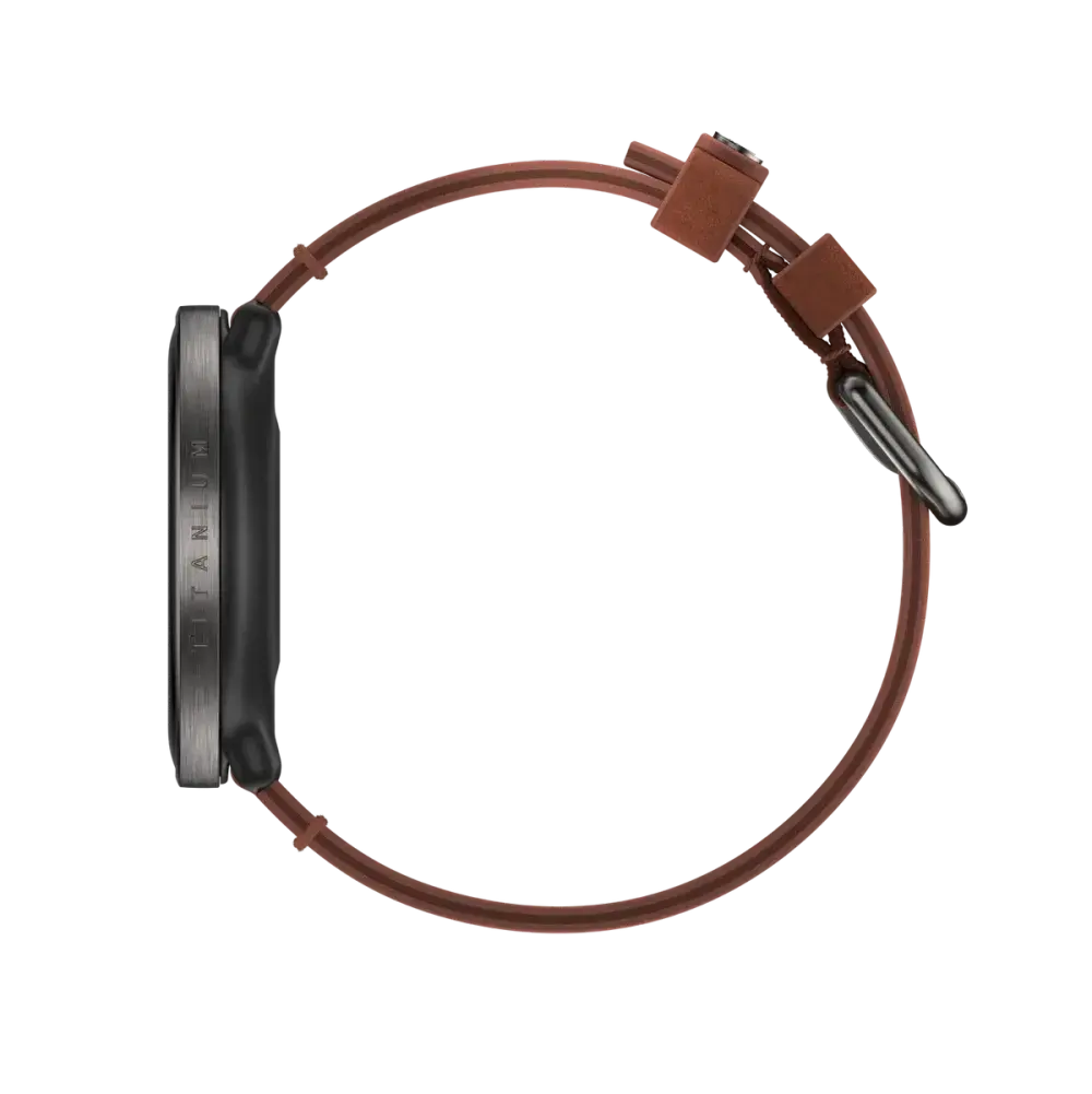 Fitness a wellness hodinky Ignite 3 Titanium, kožený + silikonový řemínek, velikost S-L