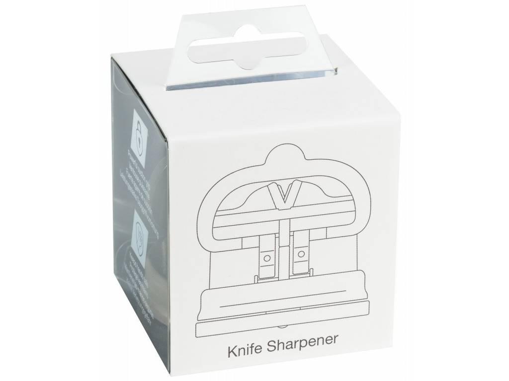 Brousek na nože Pro s celokovovým tělem, červený