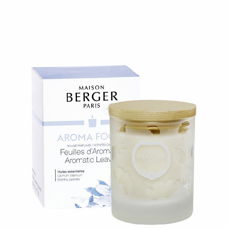 BERGER Aroma Focus Aromatic Leaves/Aromatické listí svíčka 180g