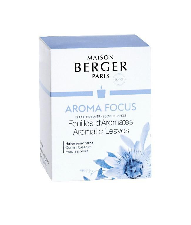 BERGER Aroma Focus Aromatic Leaves/Aromatické listí svíčka 180g