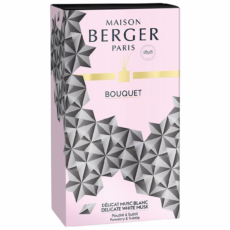 BERGER Black Crystal Delicate White Musk / Bílé pižmo difuzér s náplní 180ml černý (EOL)