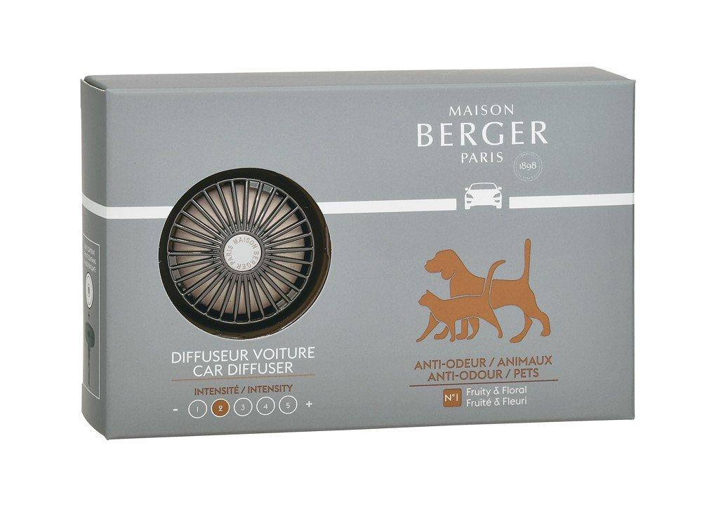 BERGER Car Functional difuzér do auta náplň for Animals/Antiodour zvířata černý (EOL)