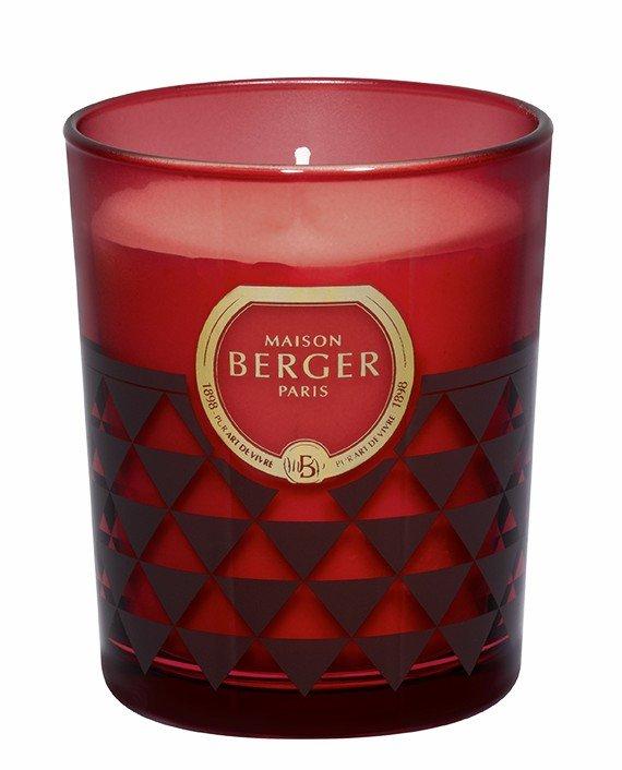 BERGER Clarity svíčka Ambrový prach 180g bordó (EOL)
