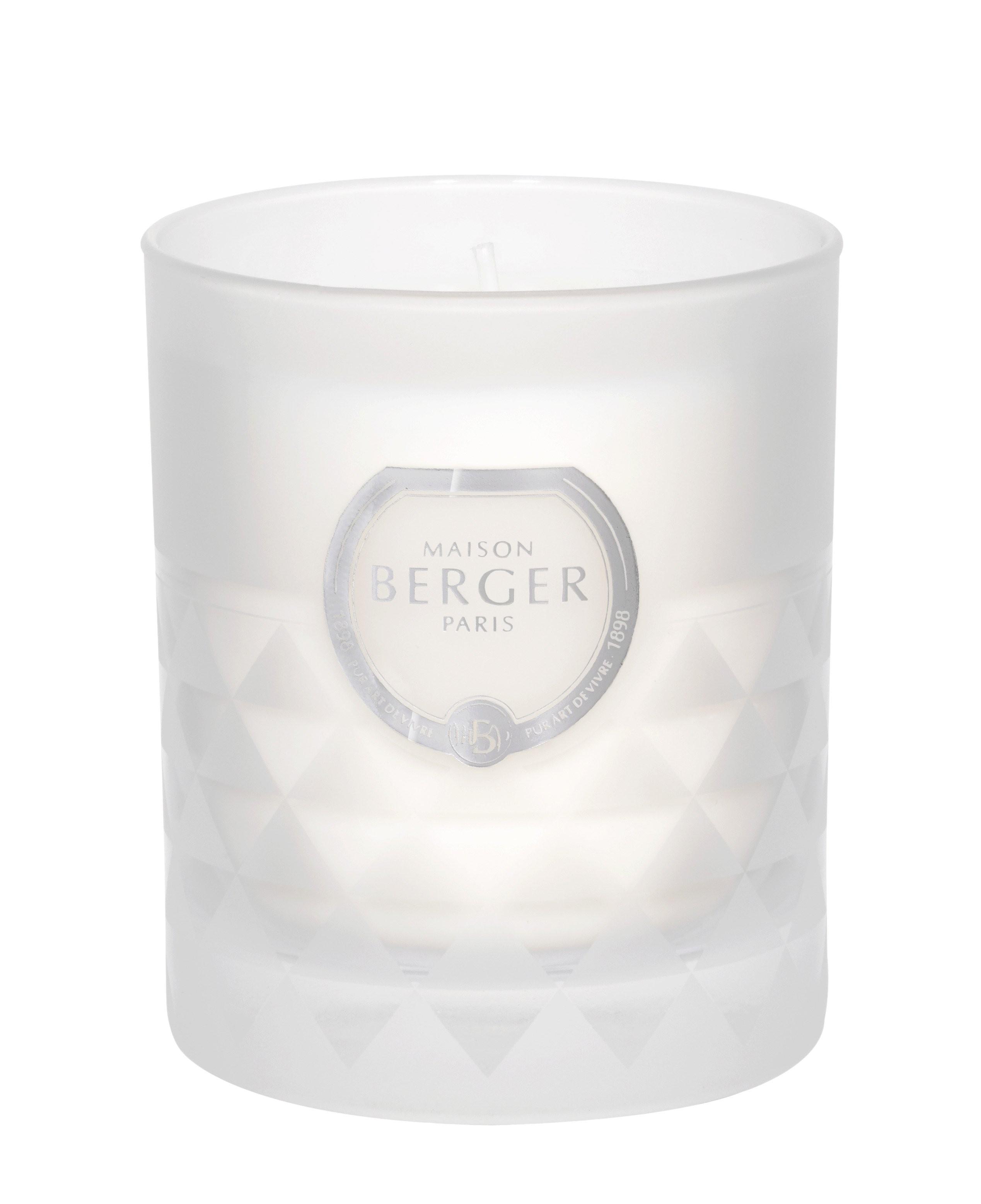 BERGER Clarity svíčka Vzácný jasmín 180g bílá (EOL)