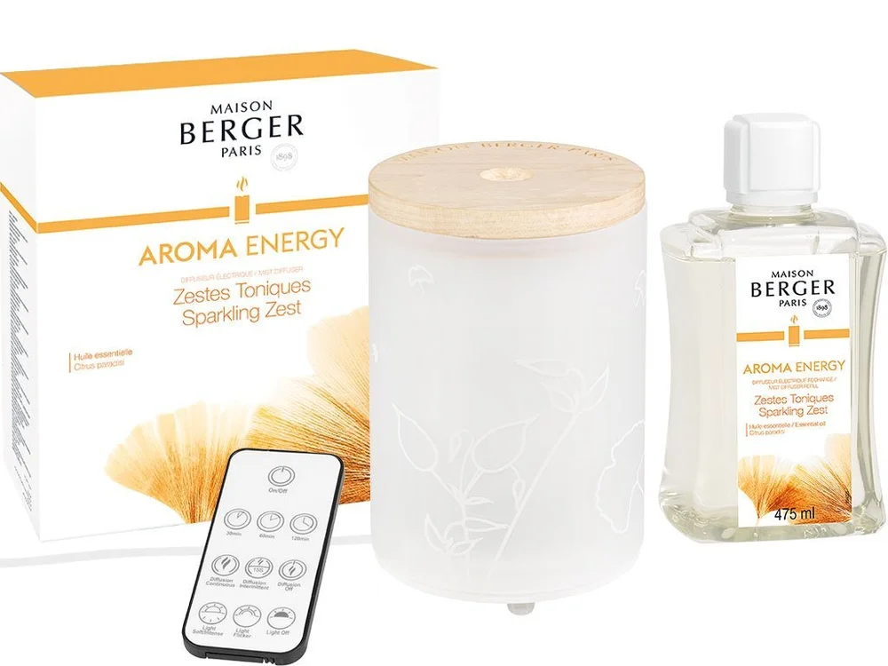 Sada elektrický Difuzér Aroma Energy + náplň Čerstvé tonikum 475 ml