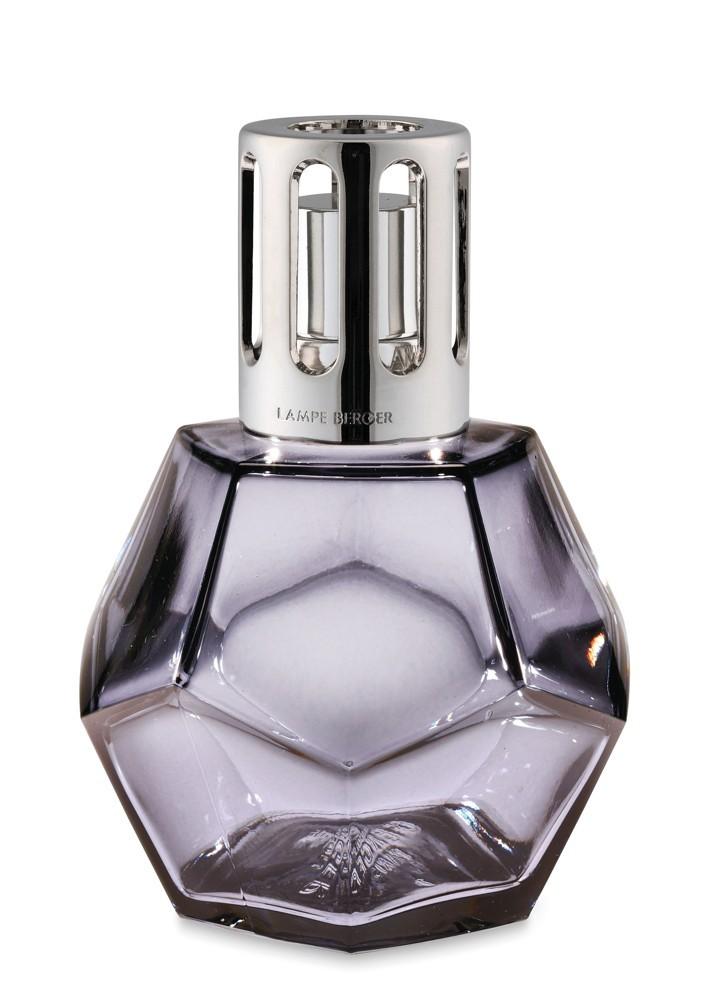 Dárková sada: katalytická lampa Geometry šedá + Bavlněná péče, 250 ml