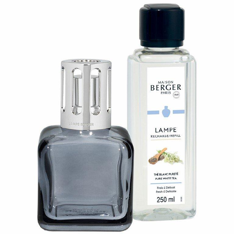 BERGER Glacon lampa šedá + Čistý bílý čaj 250ml