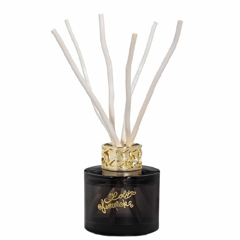 Dárková sada Duo Mini Lolita Lempicka: aroma Difuzér s náplní 80 ml + vonná svíčka 80 g, černá