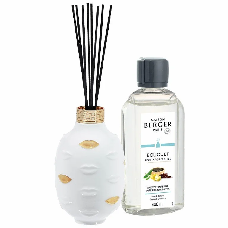 BERGER Muse Imperial/Císařský zelený čaj difuzér s náplní 0,4l bílý (EOL)