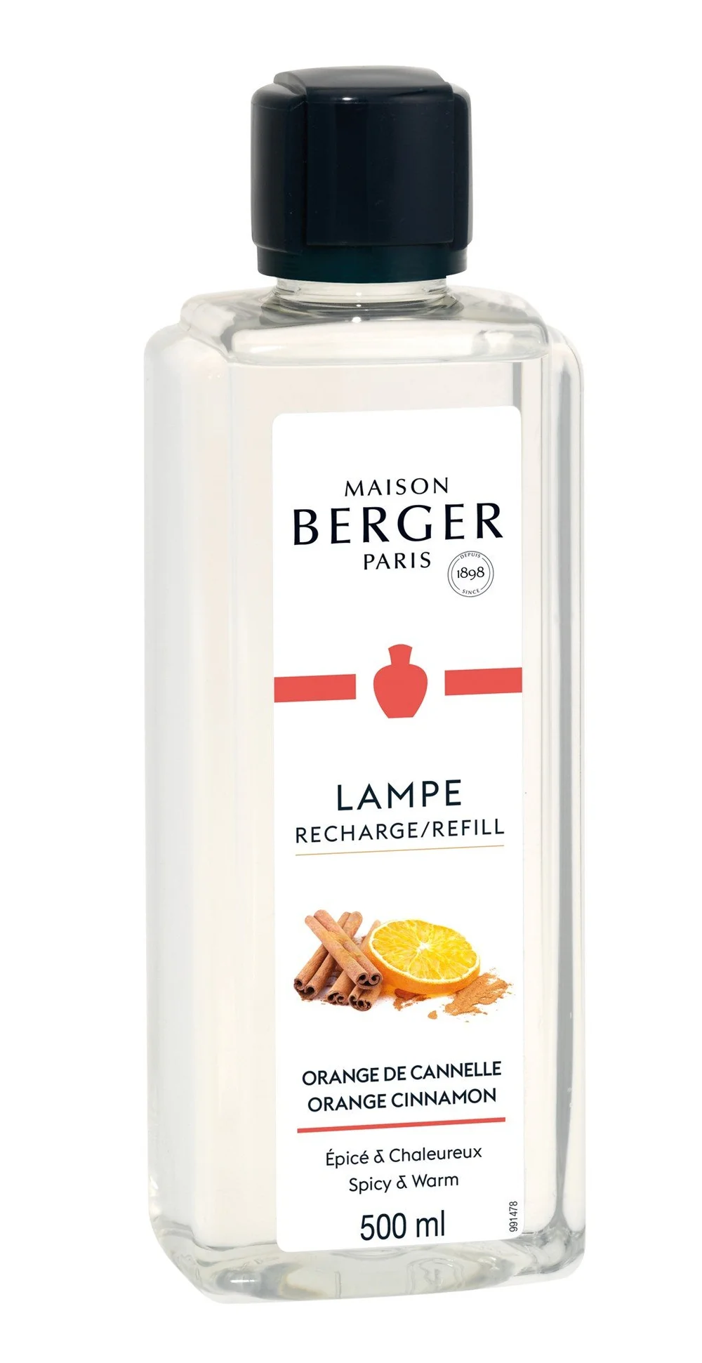 BERGER Orange Cinnamon / Pomeranč a skořice náplň do lamp 0,5l