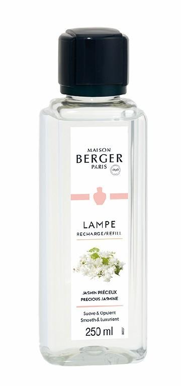 BERGER Pure floral lampa transparentní dokór + Vzácný Jasmín 250ml (C22021)