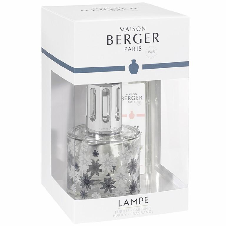 BERGER Pure floral lampa transparentní dokór + Vzácný Jasmín 250ml (C22021)