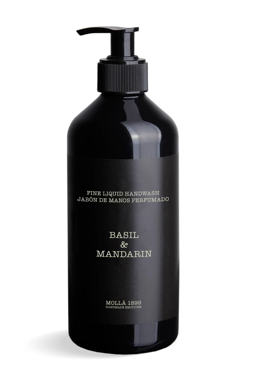 Parfémované tekuté mýdlo Basil & Mandarin, 500 ml, černá