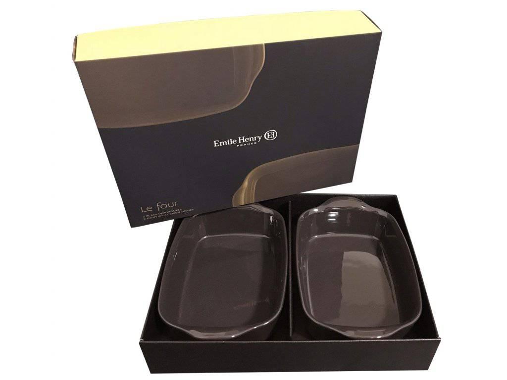 EH Akční set - 2ks zapékací mísy 9649, pepřová (EOL)