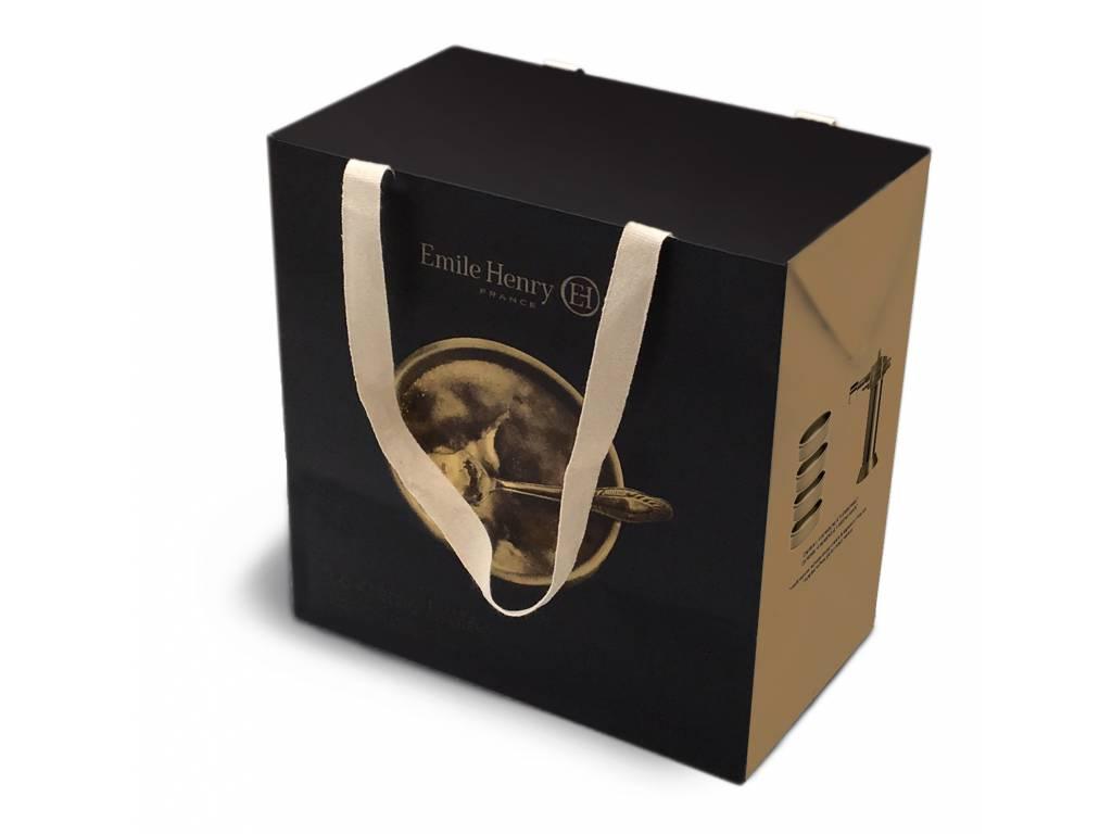 EH Akční set - 4 misky Creme brulee s flambovací pistolí, slonová kost (EOL)