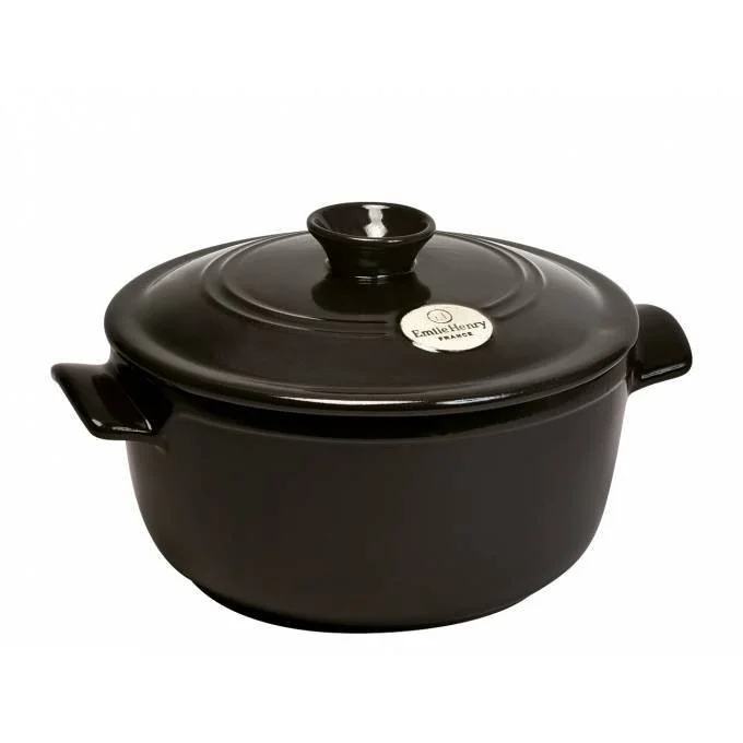 Hrnec kulatý s poklicí - 22 cm / 2,5 l, pepřová