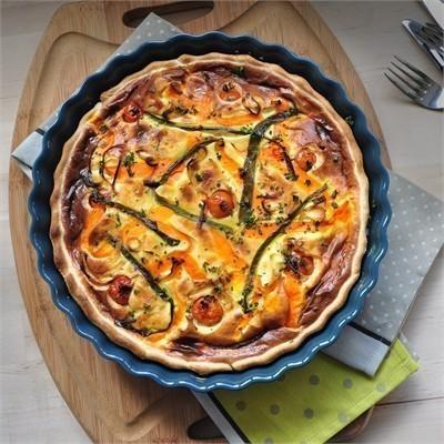 Hluboká koláčová forma, Ø 28 cm, světle modrá Écume