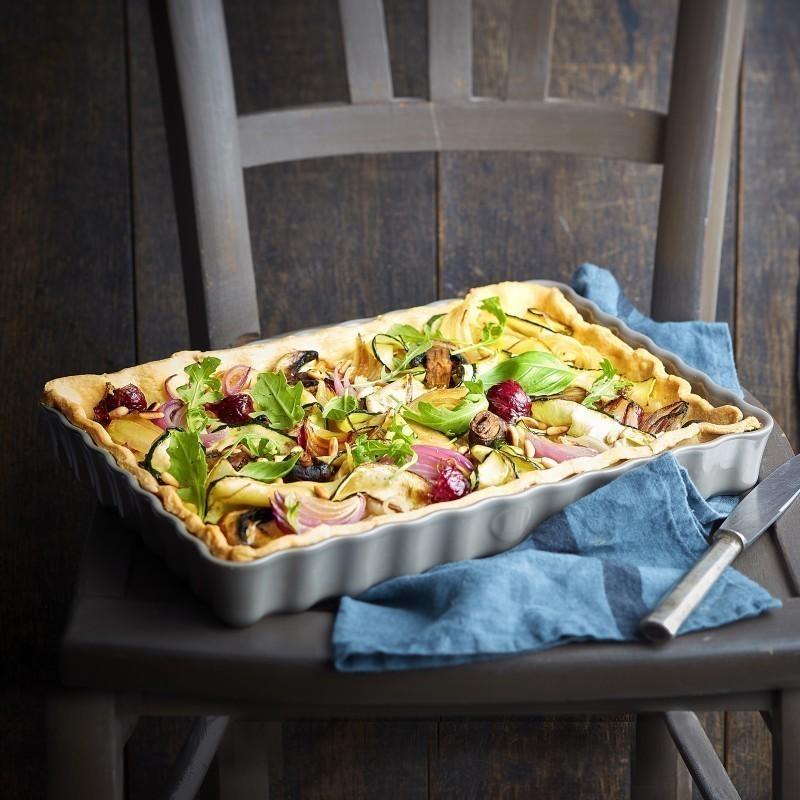 Obdélníková koláčová forma, 24 x 34 cm, granátová