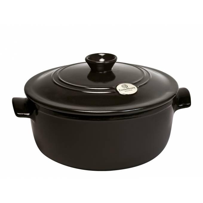 Hrnec kulatý s poklicí - 28,5 cm / 5 l, pepřová