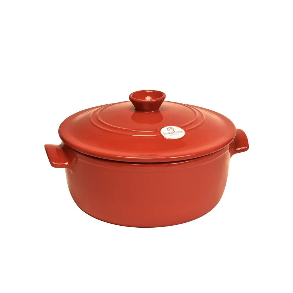 Hrnec kulatý s poklicí, Ø 24 cm / 4 l, granátová