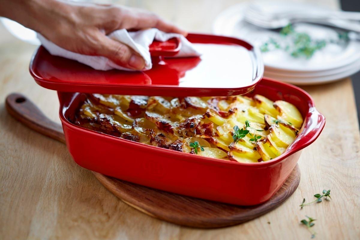 EH Keramické víko k zapékací míse ULTIME 9650 granátová