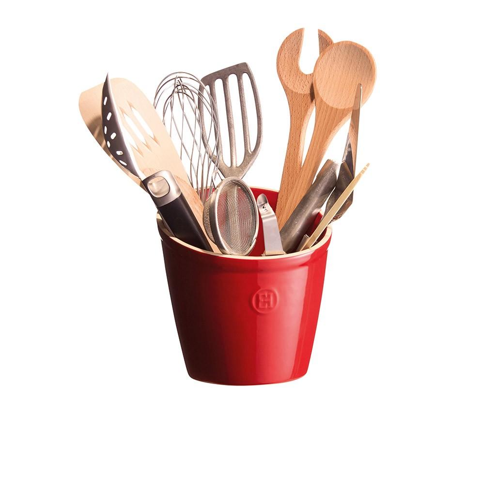 Keramická nádoba na kuchyňské nástroje, 14 x 14 cm, slonová kost