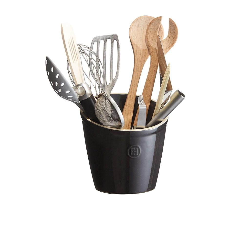 Keramická nádoba na kuchyňské nástroje, 14 x 14 cm, slonová kost