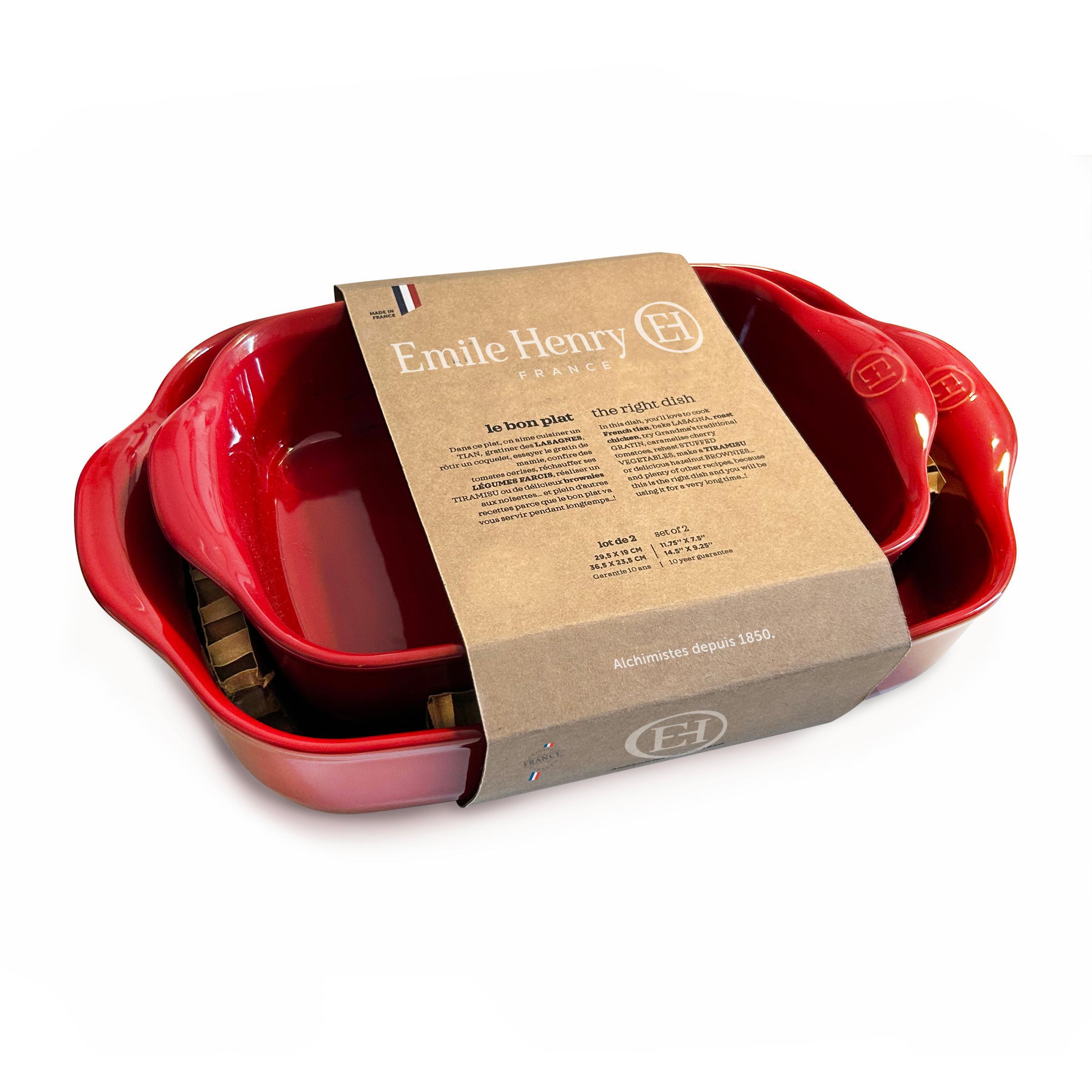 EH Set zapékacích forem, 9650 a 9652, granátová 