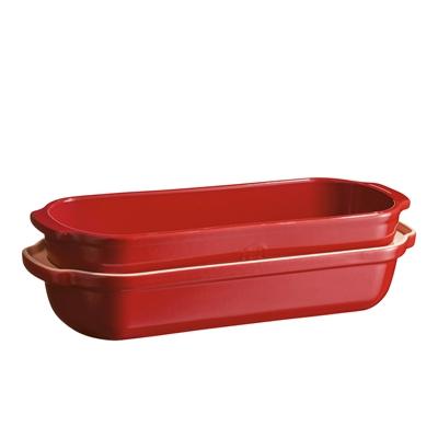 Forma na pečení chleba, hranatá, 39 x 16,5 cm, červenooranžová