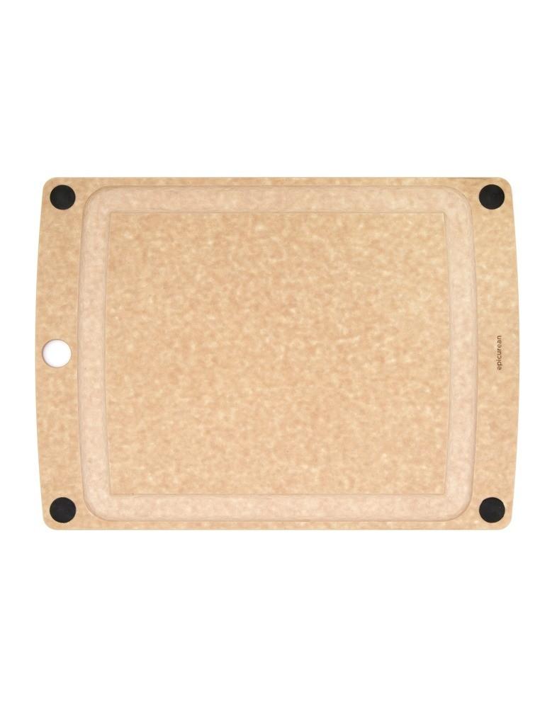 EPICUREAN Prkénko s protiskluzem 44x33 cm natural  (EOL)