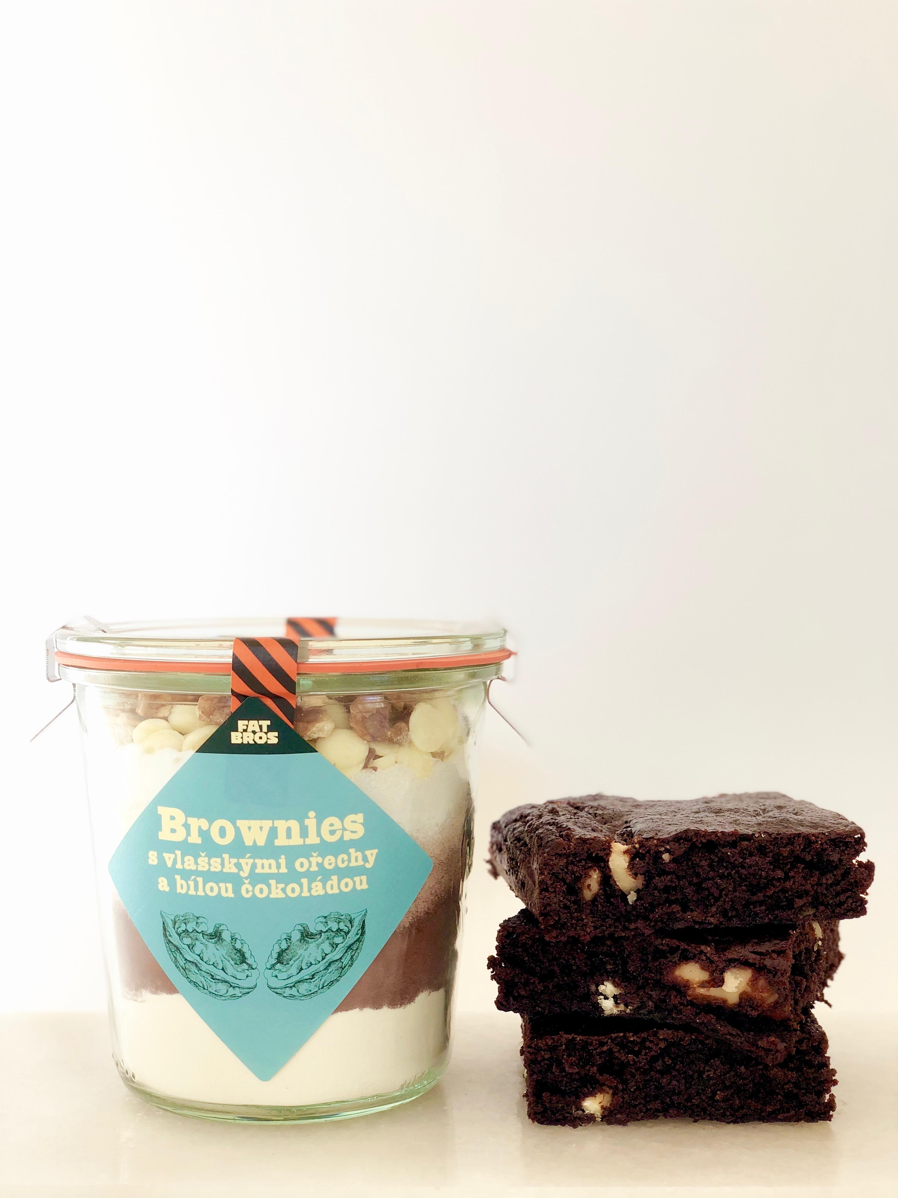 FTB Směsi na pečení - Brownies s vlašskými ořechy a bílou čokoládou 420g (EOL)