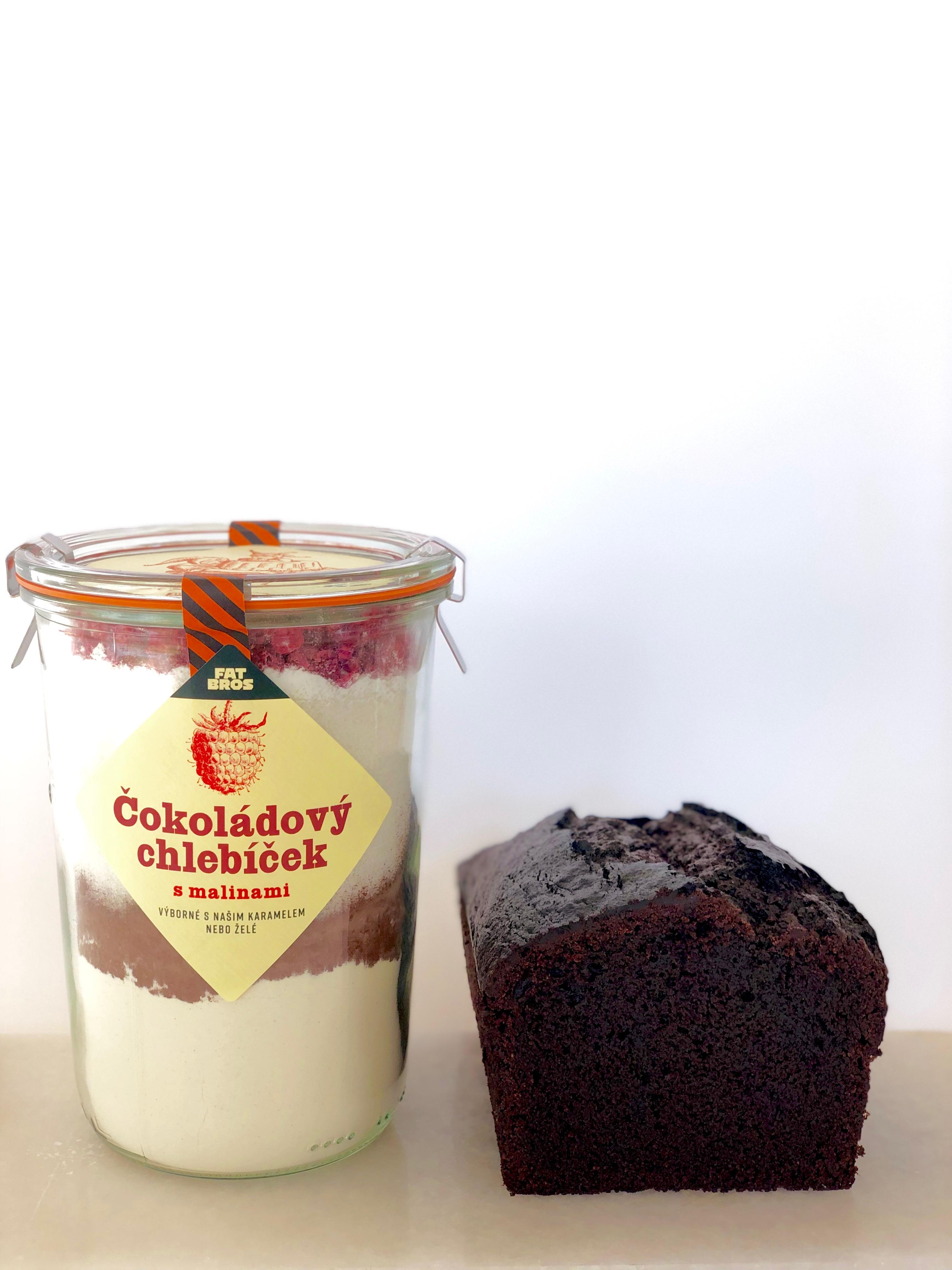 Směs na pečení čokoládový chlebíček s malinami, 580 g