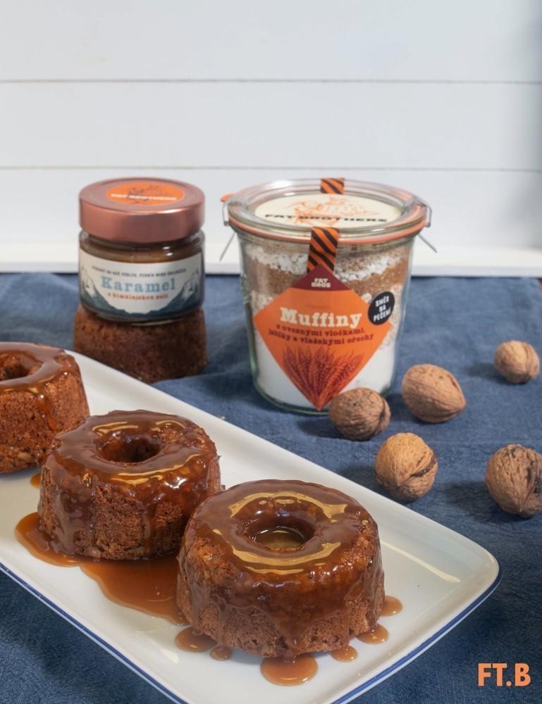 FTB Směsi na pečení - Muffiny s ovesnými vločkami, jablky a vlašskými ořechy 350g (EOL)