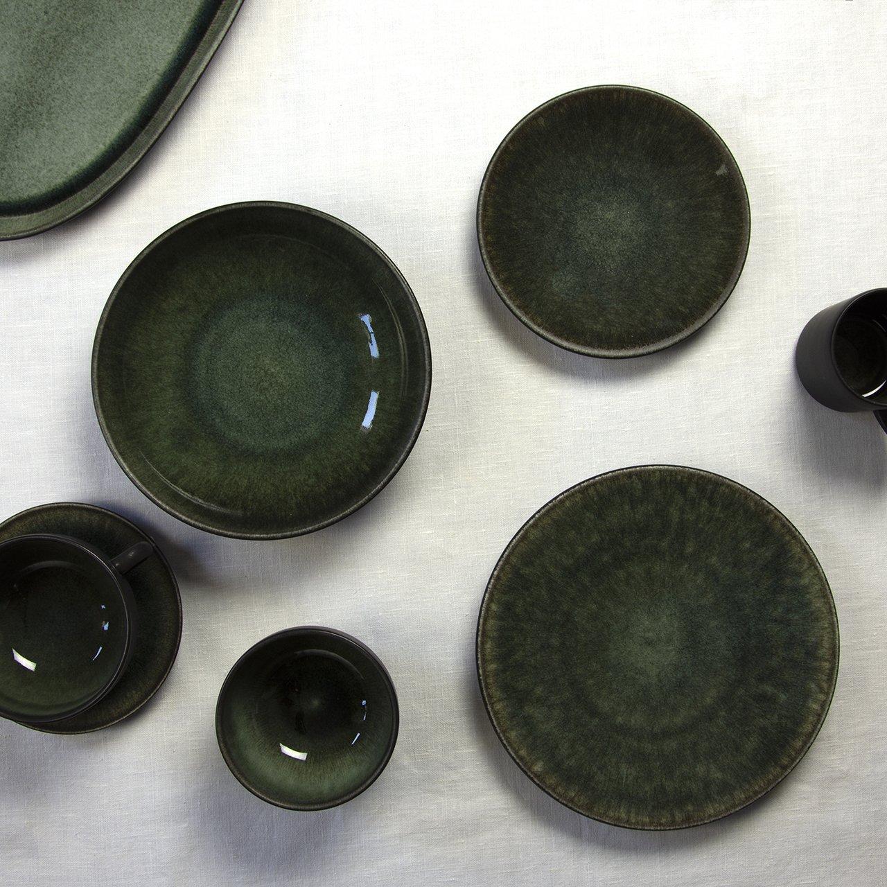 Jars Tourron Mísa L zeleno-černá 14,5 cm / 8,5 cm / 60cl