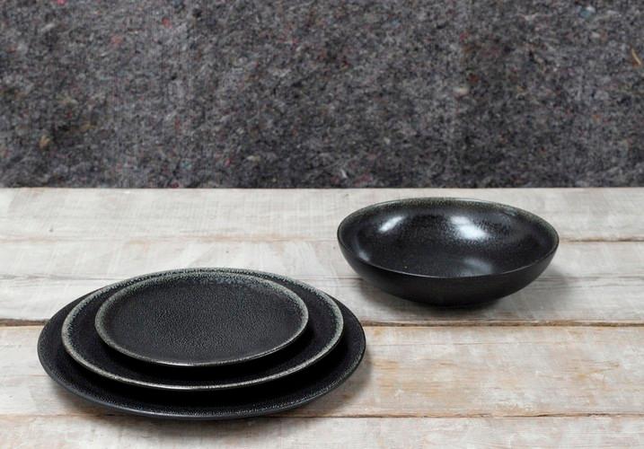 Jars Tourron Servírovací mísa černá 23 cm / 12,5 cm