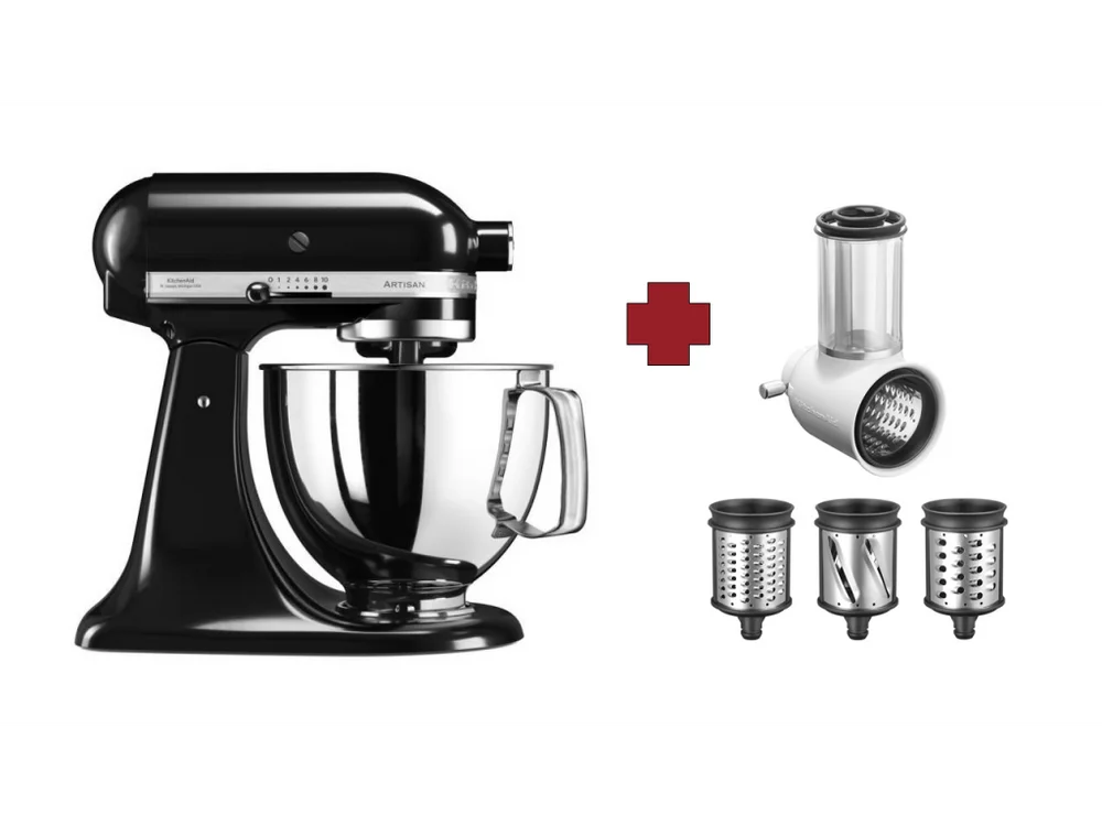 Kuchyňský robot Artisan KSM125 + set na krouhání zeleniny, onyx black