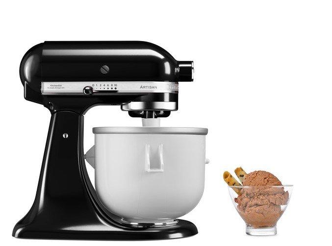 KitchenAid Artisan Robot 125 s přísl. na přípravu zmrzliny (5KSMEOB+5KICA0WH)  (EOL)