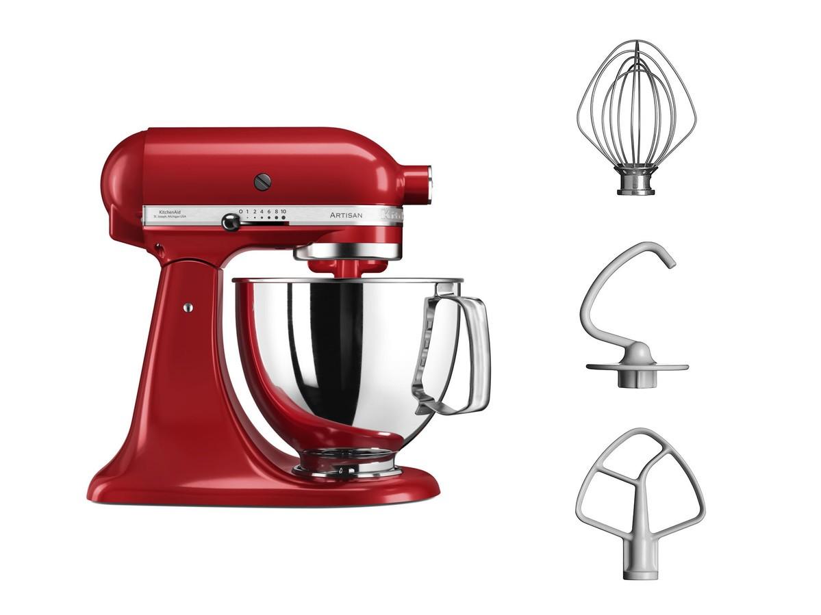 KitchenAid Artisan Robot model 125 s přísl. na přípravu zmrzliny (5KSM125EER+5KICA0WH)  (EOL)