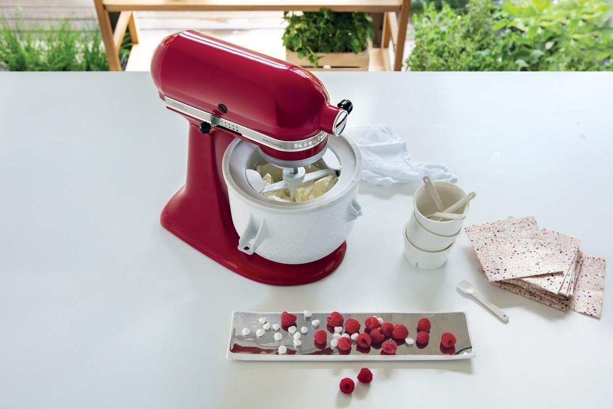 KitchenAid Artisan Robot model 125 s přísl. na přípravu zmrzliny (5KSM125EER+5KICA0WH)  (EOL)