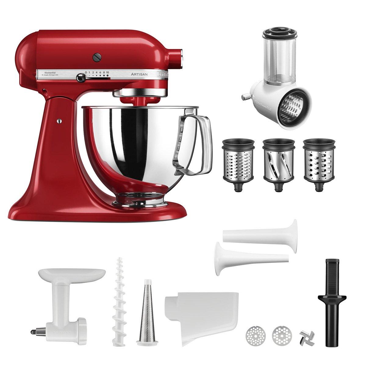 KitchenAid Gourmet Artisan Robot model 125 s přísl. (5KSM125EER+5KSM2FPPC+5KSMSSA)  (EOL)