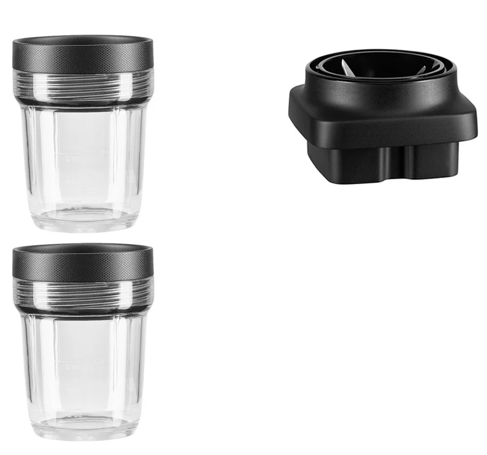 Mixovací nádoba s víkem k mixérům K400 a K150, 200 ml, sada 3 ks