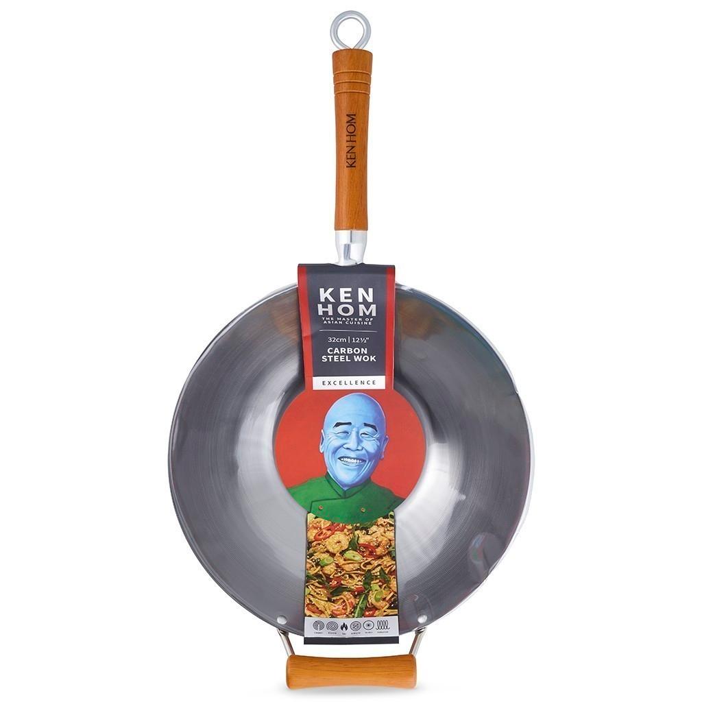 KEN HOM Excellence karbonový Wok 32 cm s patinou (EOL)