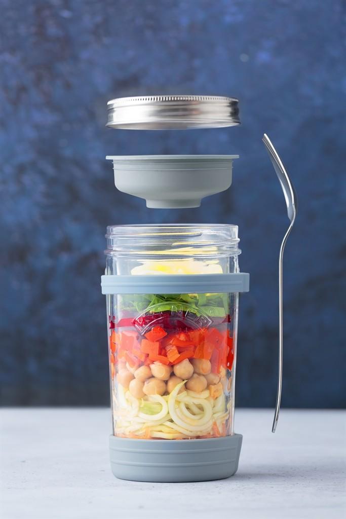 KILNER All in 1 Set na jídlo sebou s vidličkou 0,5l (EOL)