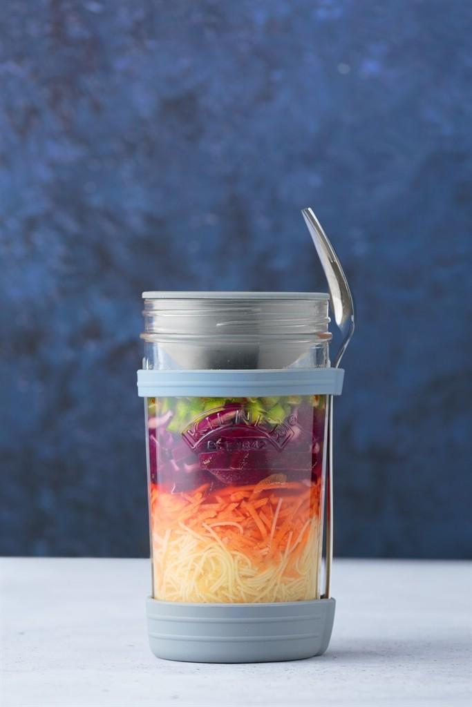 KILNER All in 1 Set na jídlo sebou s vidličkou 0,5l (EOL)