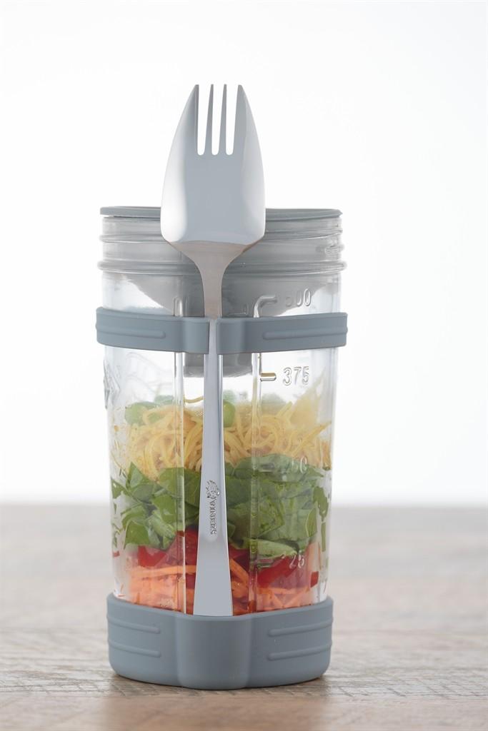 KILNER All in 1 Set na jídlo sebou s vidličkou 0,5l (EOL)